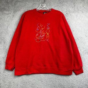 Vintage 90s Disney Mickey Mouse Graphic Crewneck sweatshirt‎ M/L